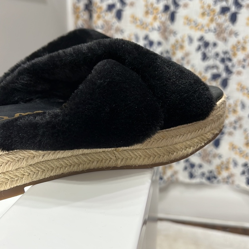 Sam Edelman Platform Faux fur slides - Picture 7 of 8